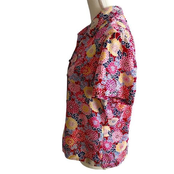 Crazy Horse Floral Blouse Vintage Size Large - Picture 3 of 5